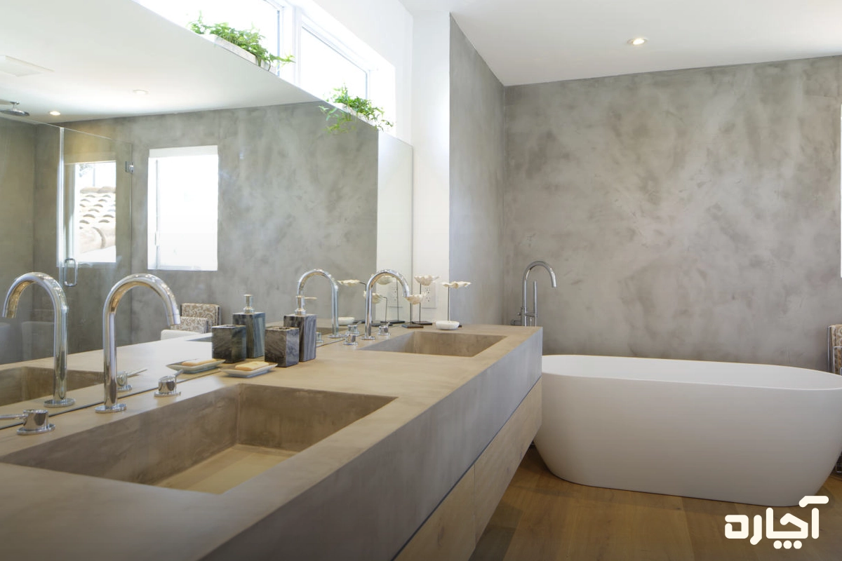 انجام میکروسمنت در حمام