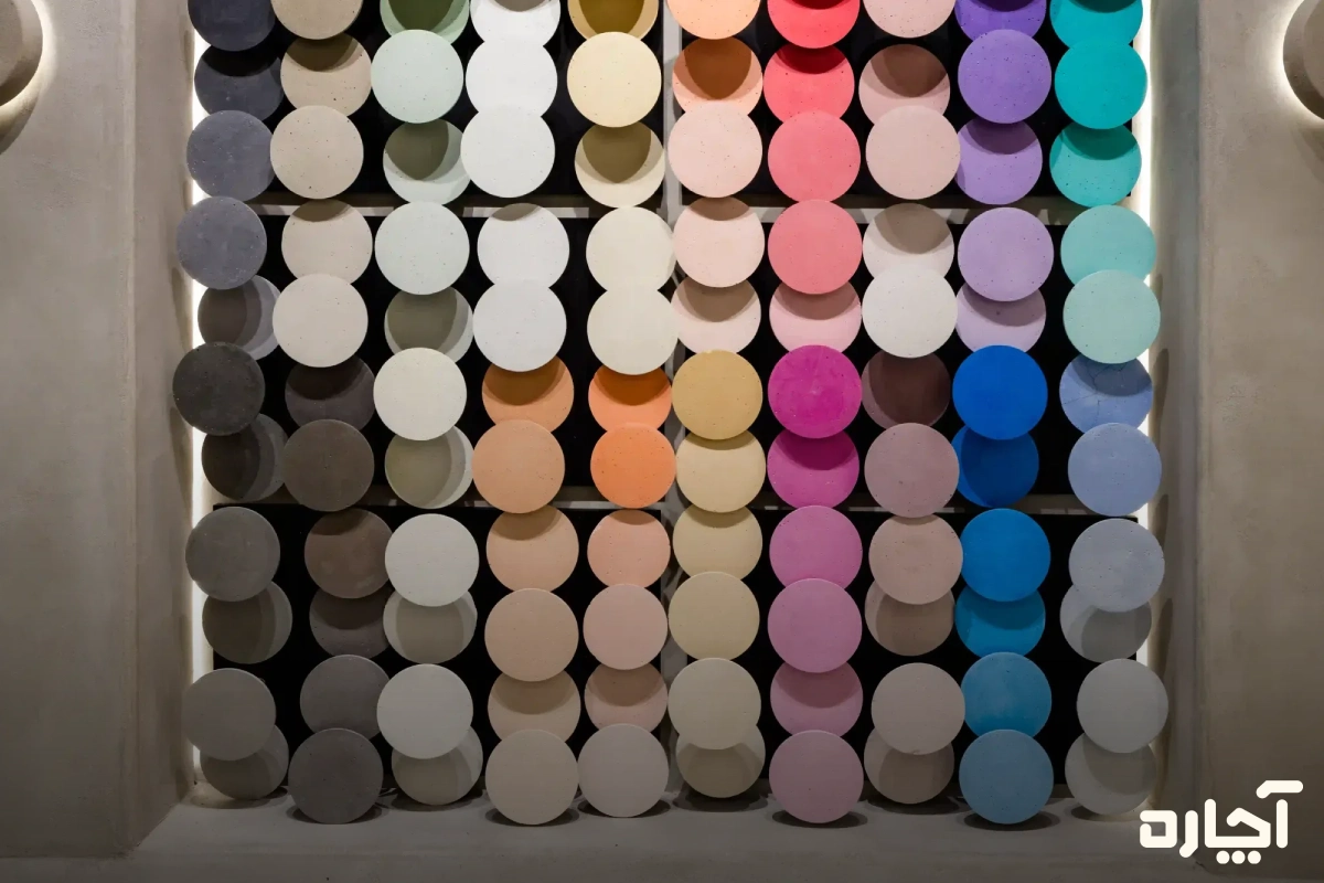 میکروسمنت در پالتهای رنگی گوناگون