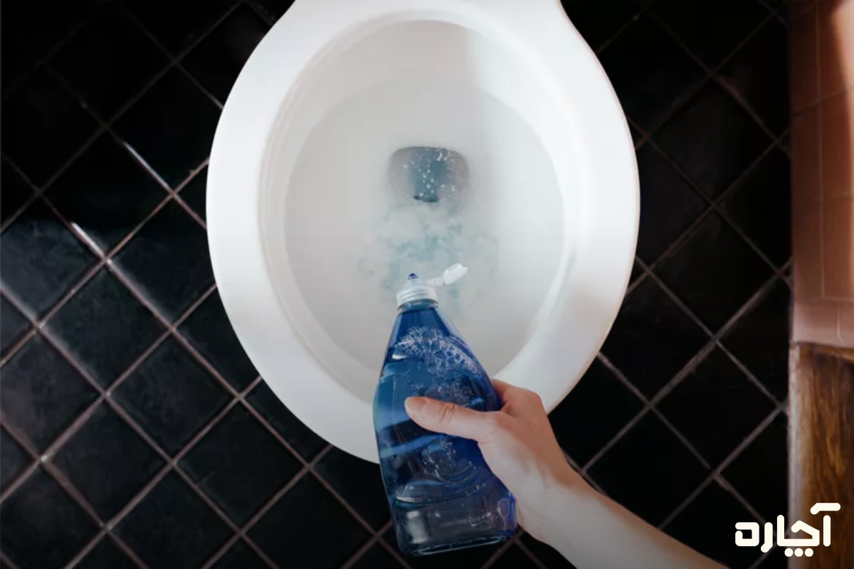 از بین بردن بوی توالت فرنگی
