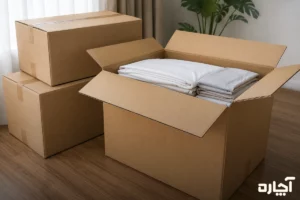 کارتن اسباب کشی برای ملحفه