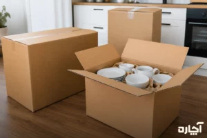 کارتن اسباب کشی برای ظروف آشپزخانه
