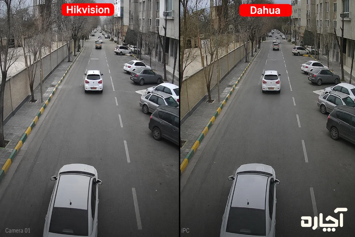 مقایسه کیفیت تصویر هایک ویژن و داهوا