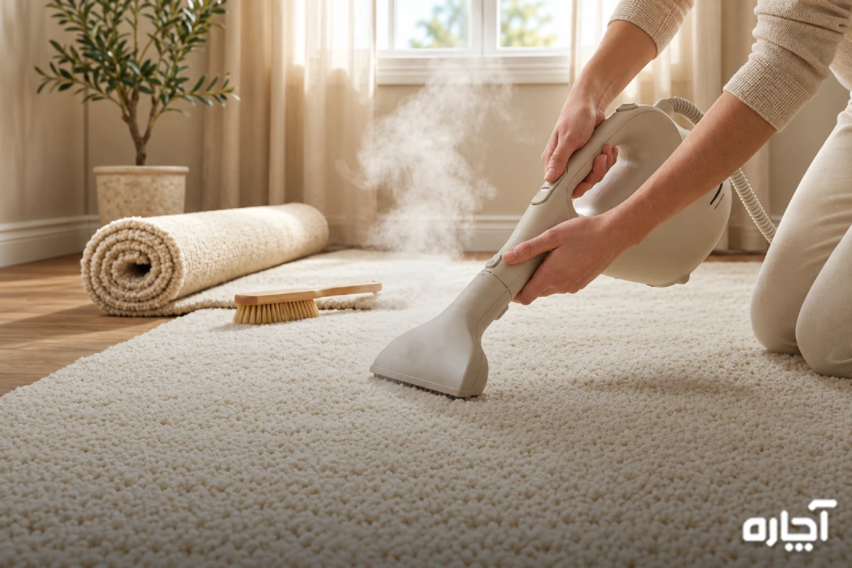 چگونه چسب را از روی فرش پاک کنیم