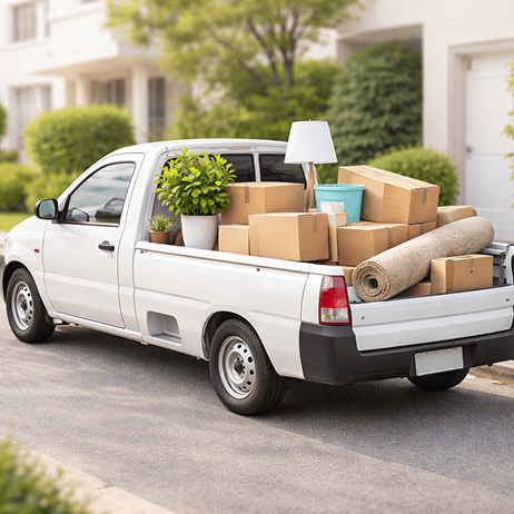 تصویر جابه‌جایی با وانت سبک